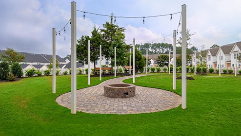 Allston Community Park with firepit