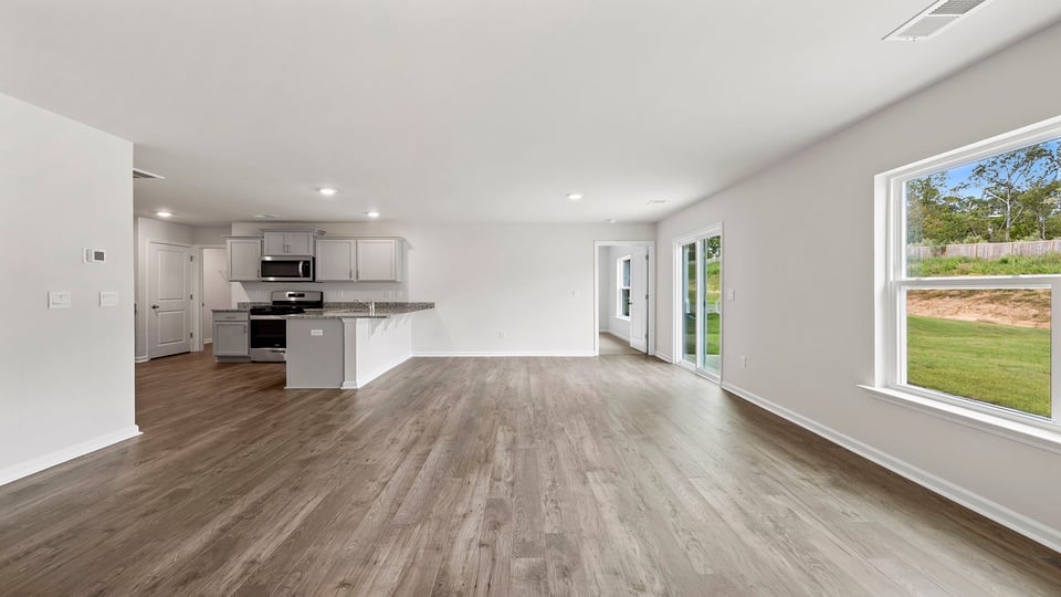 Great room with windows.