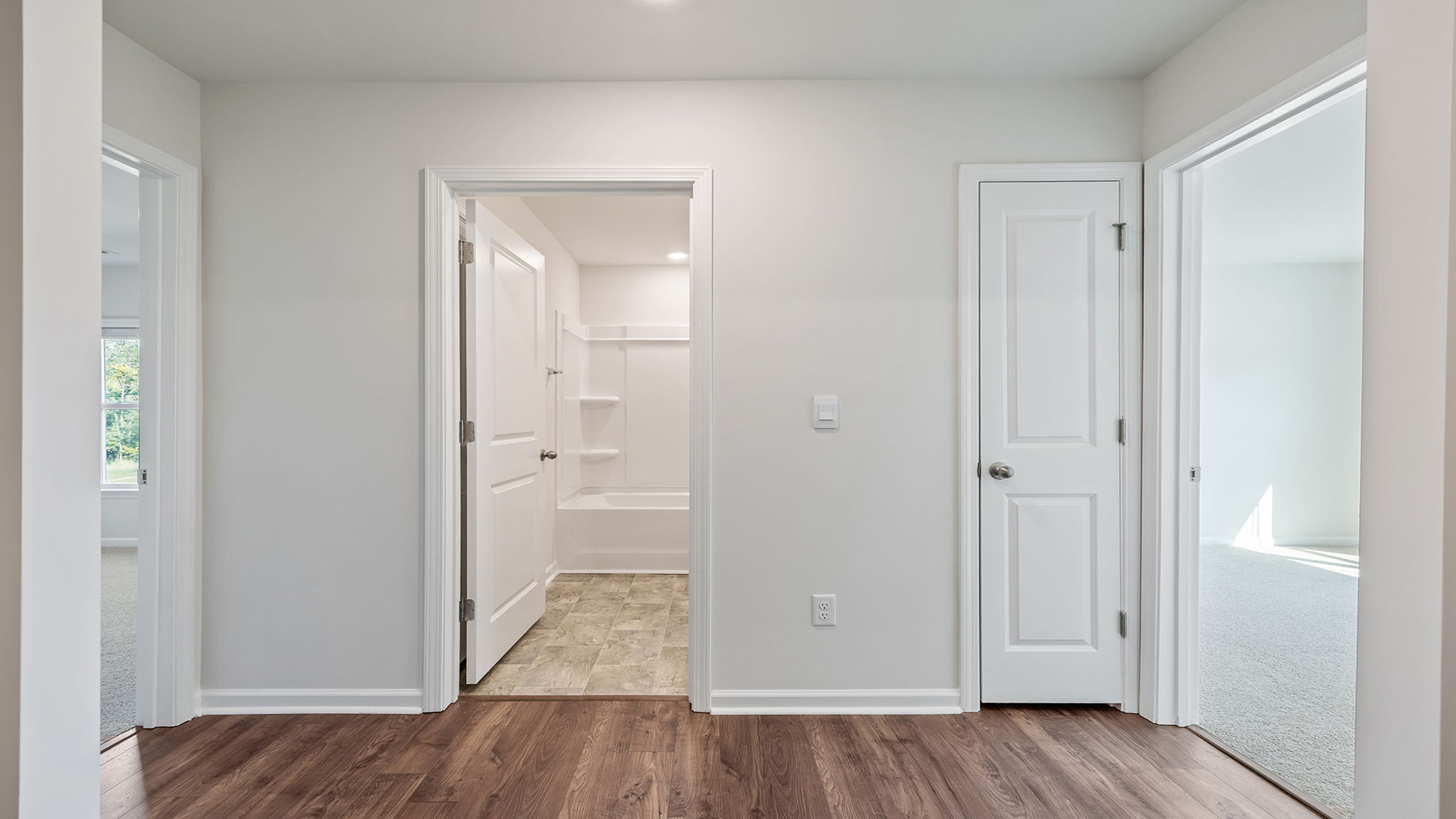 Flex room with large windows.