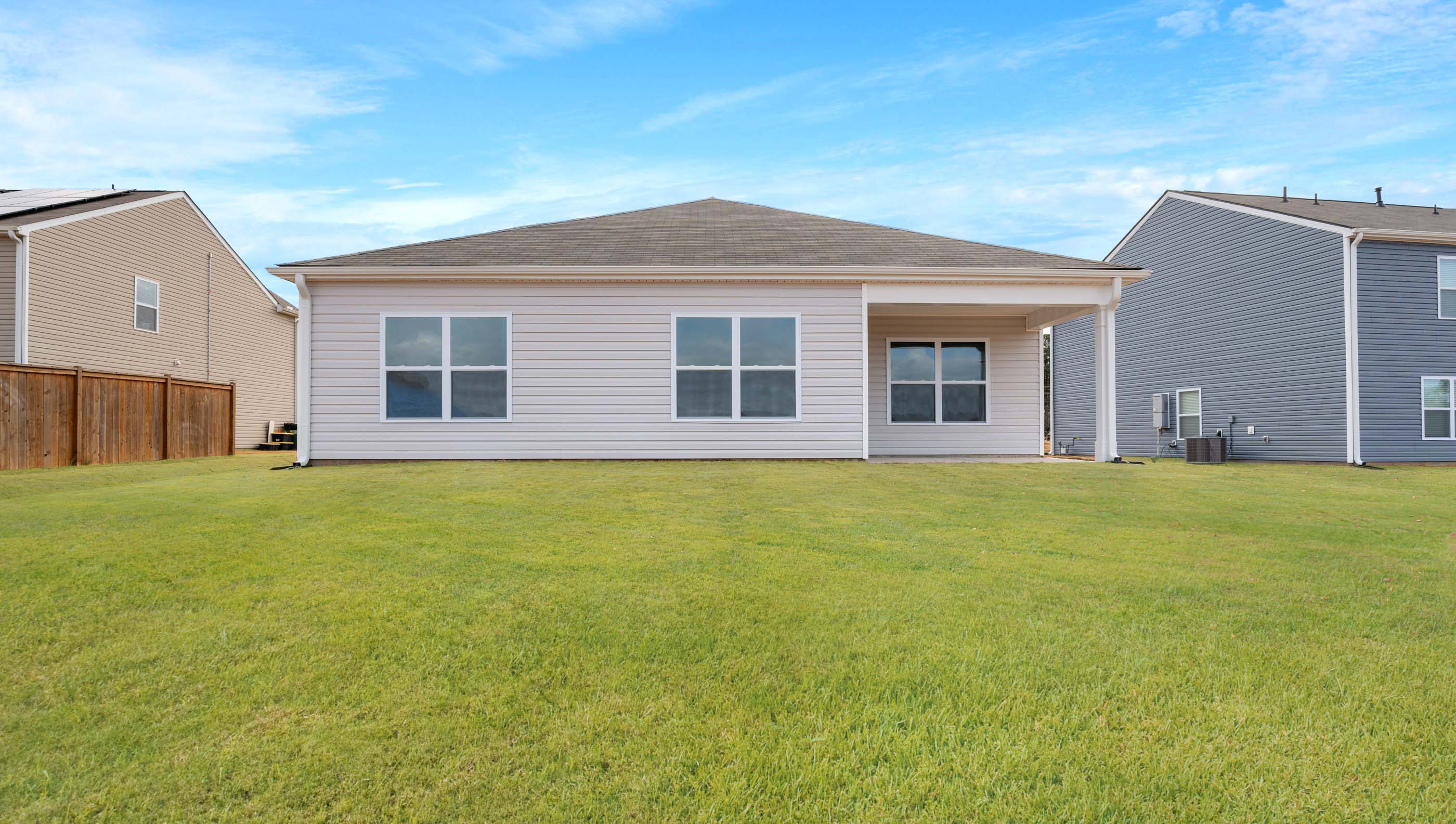 Exterior rear of home.