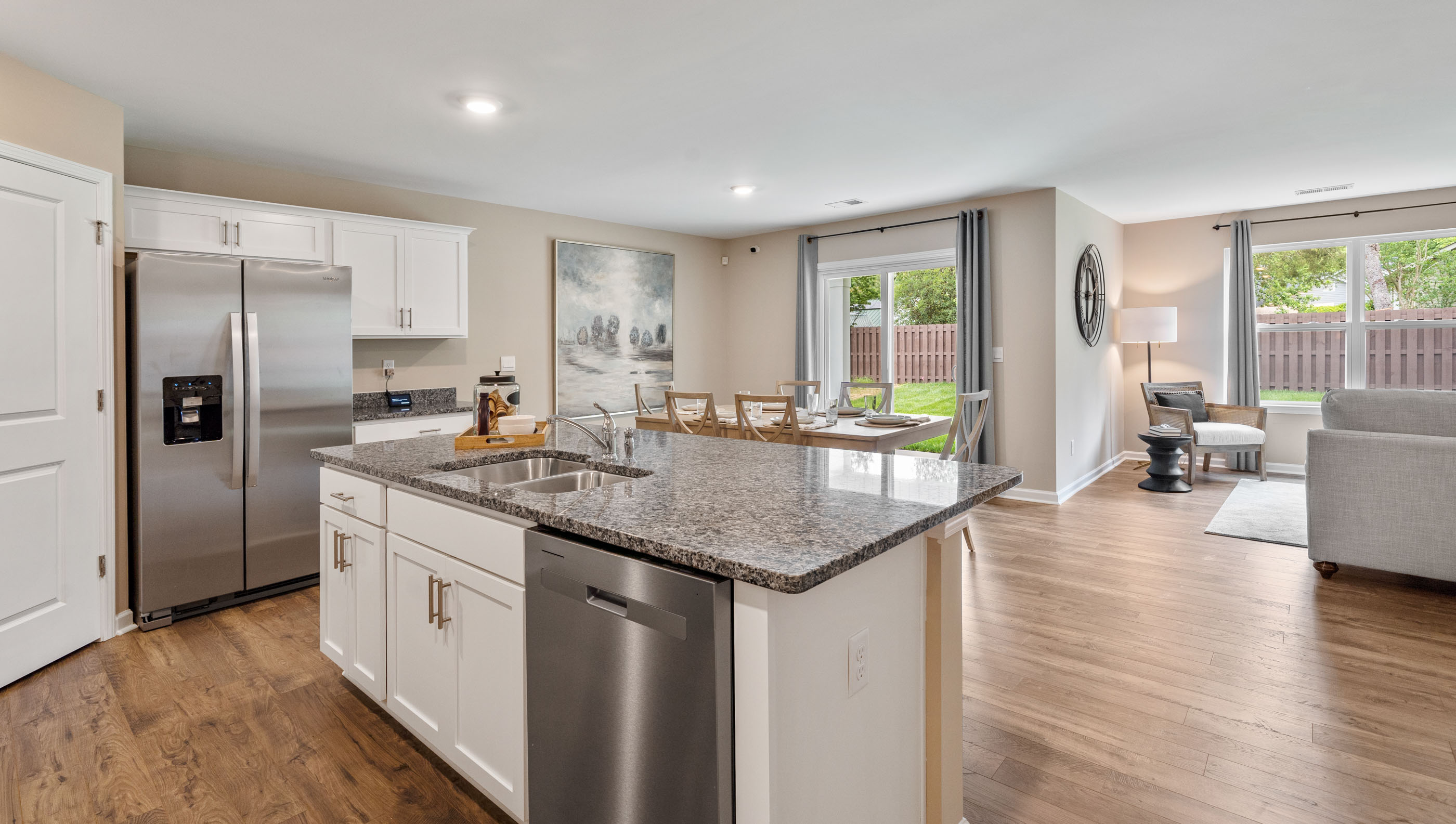 Kitchen with island.