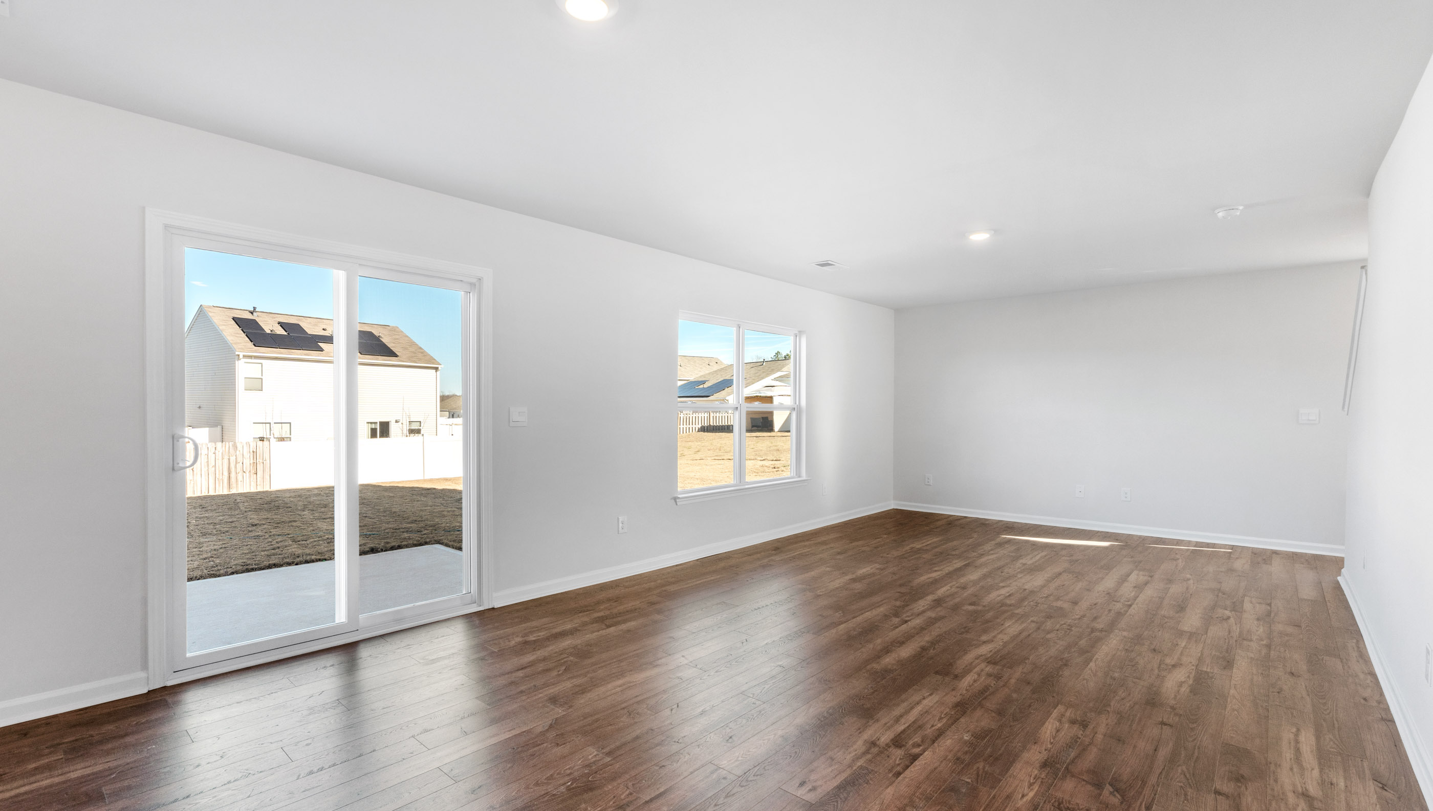 Great room with windows.