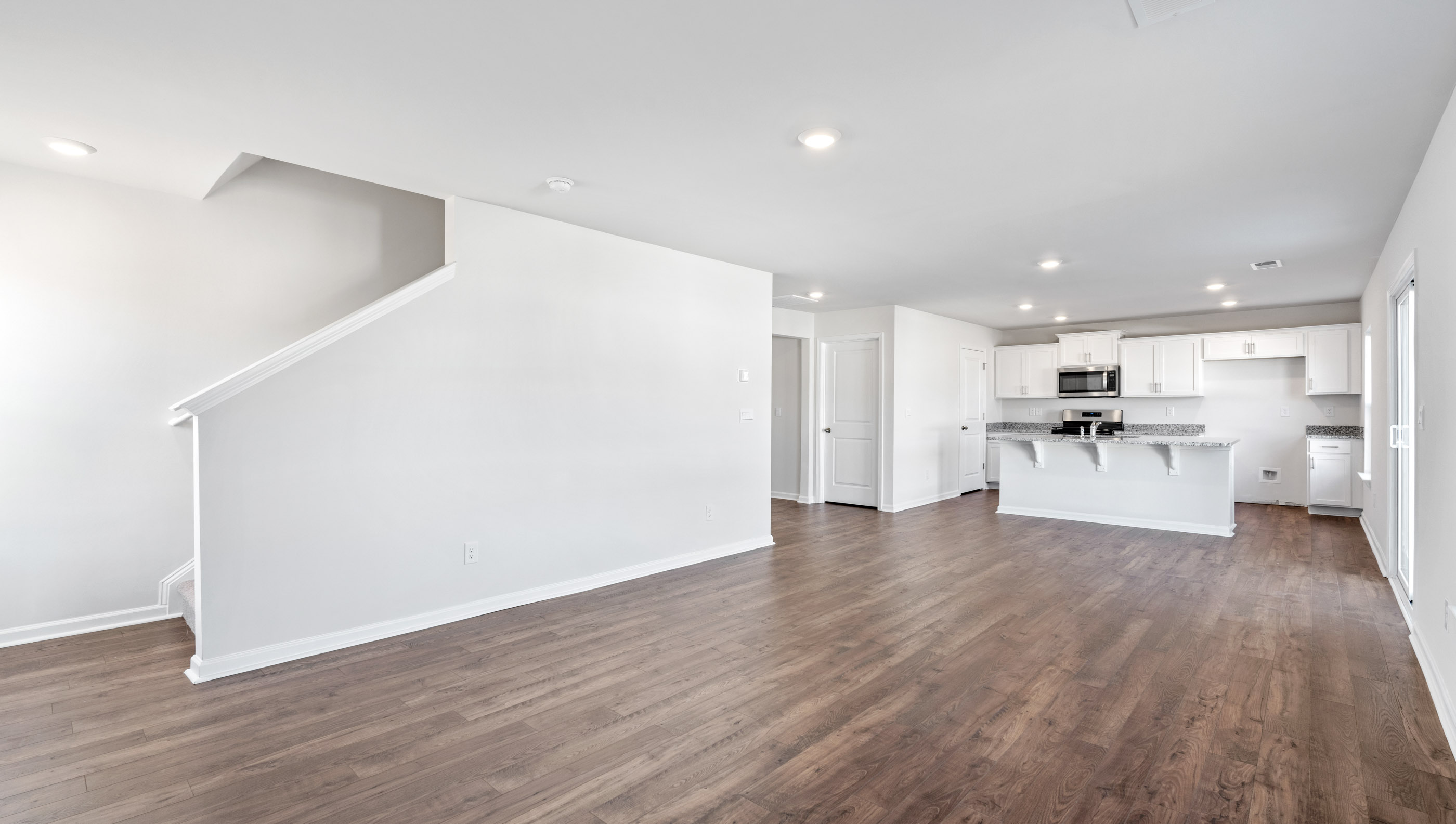 Great room looking towards kitchen.