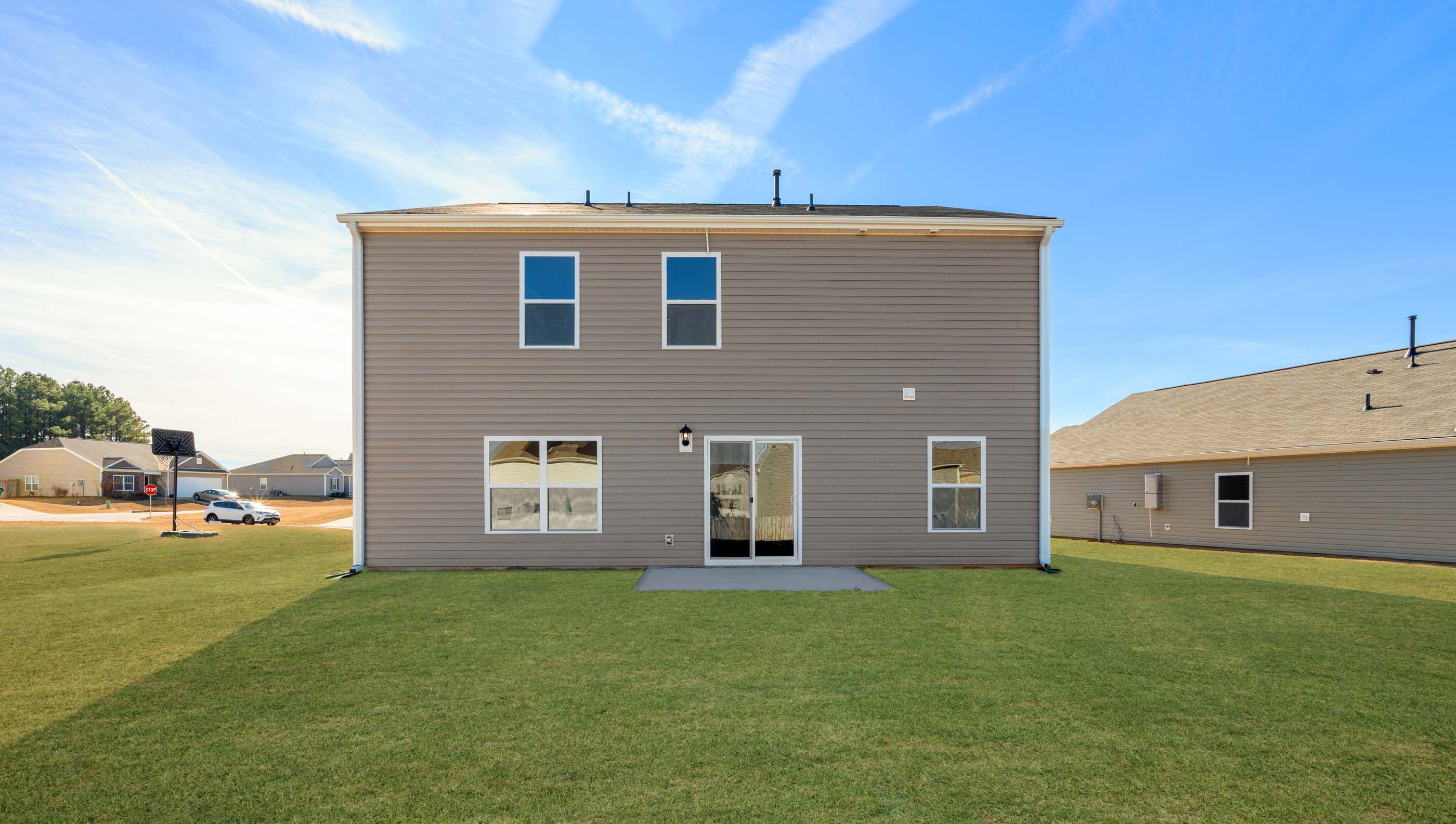 Exterior rear of home.