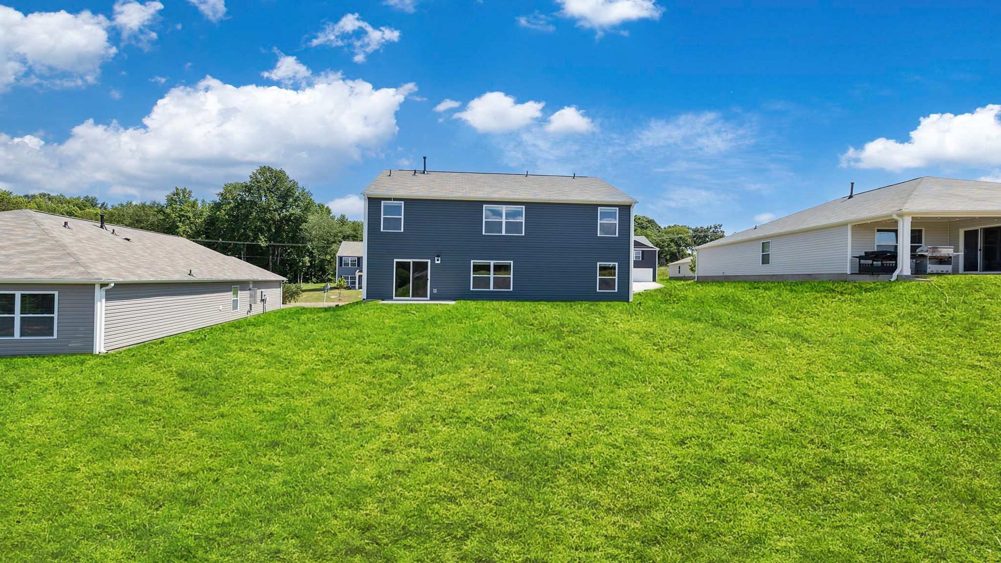 Exterior rear of home.