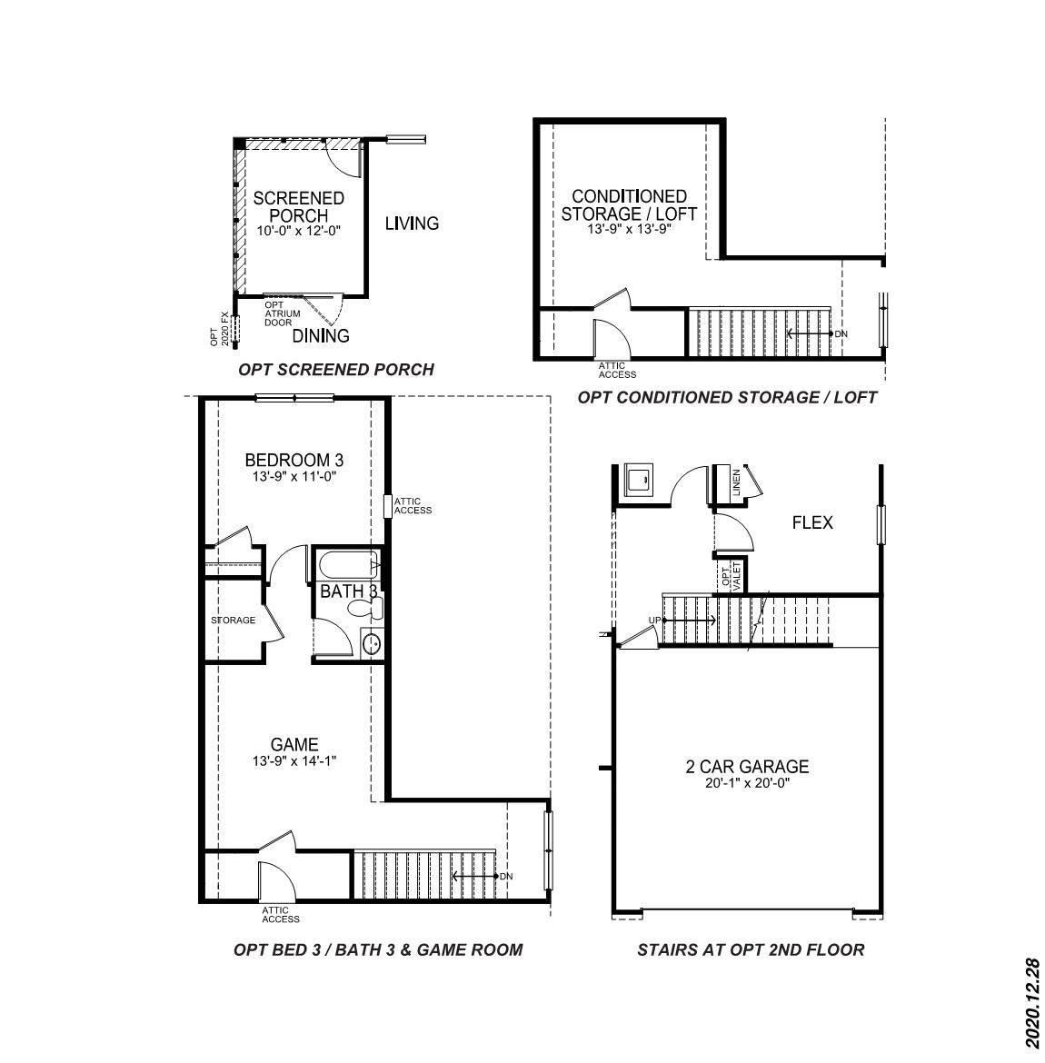 Second floor floorplan.