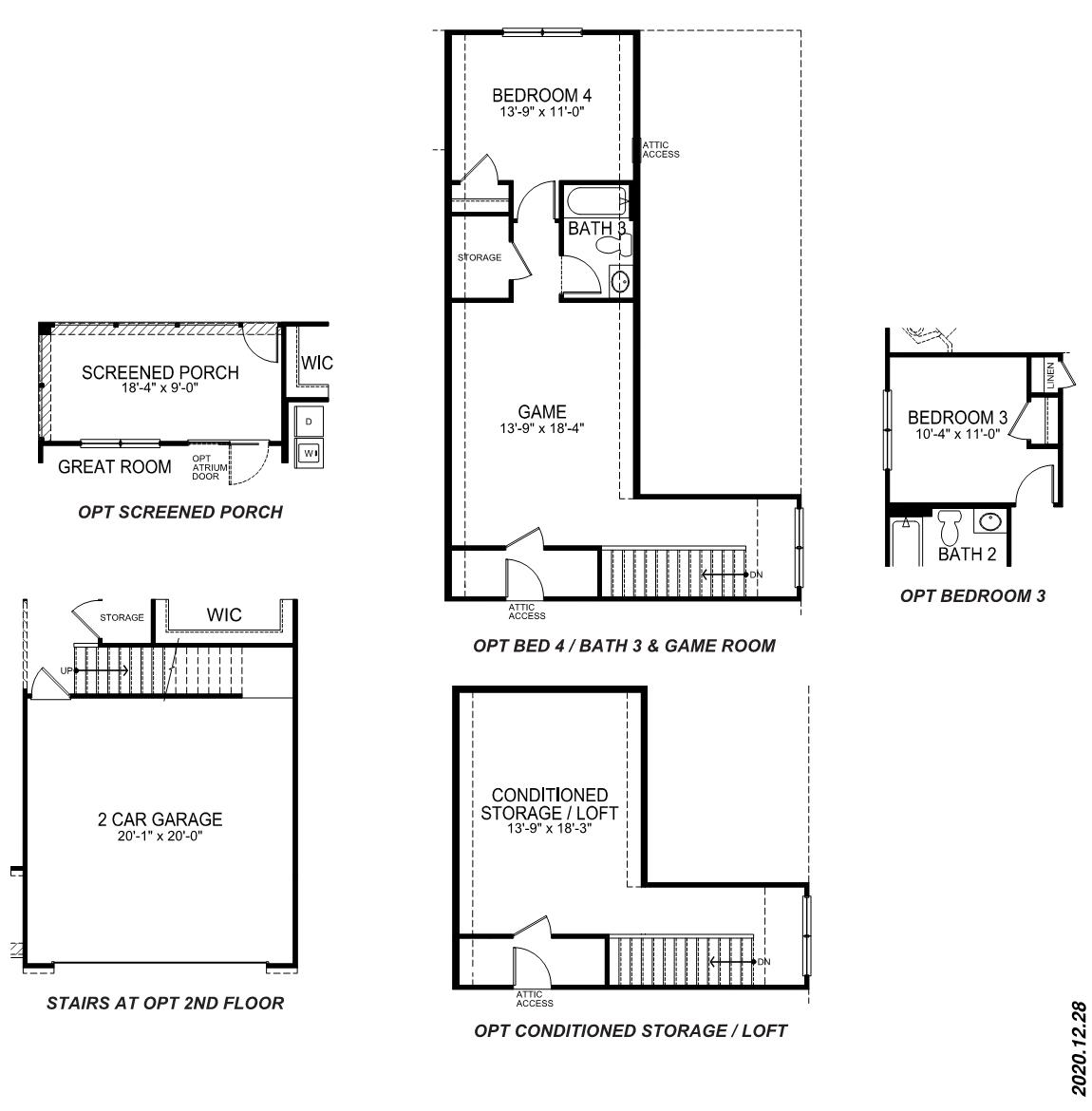 Second floor floorplan.