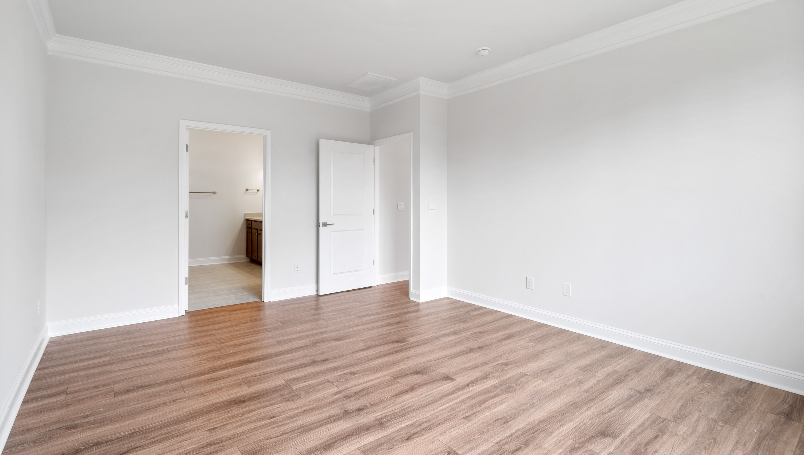 Bedroom with windows.