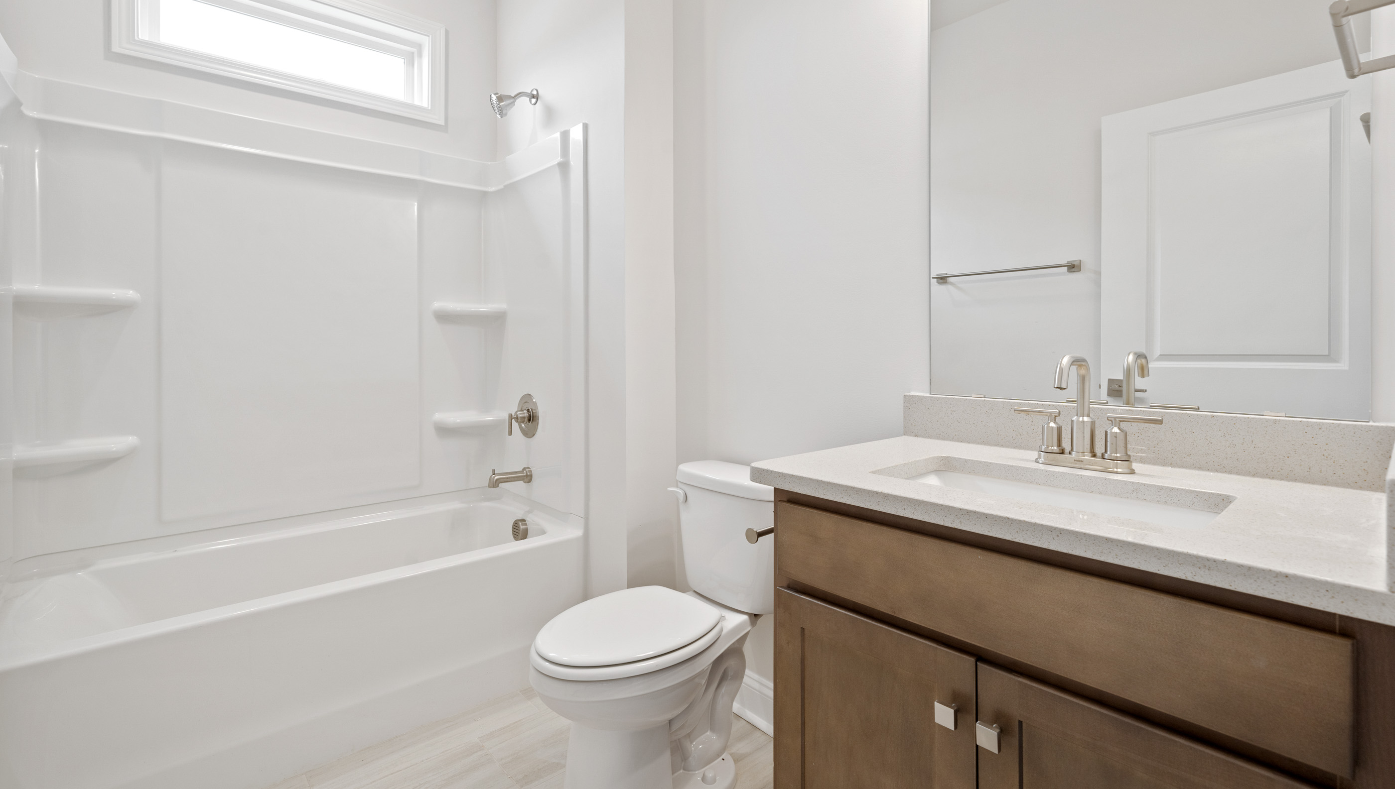 Bathroom with sink and tub.