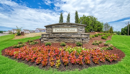 Front sign at paddock point.