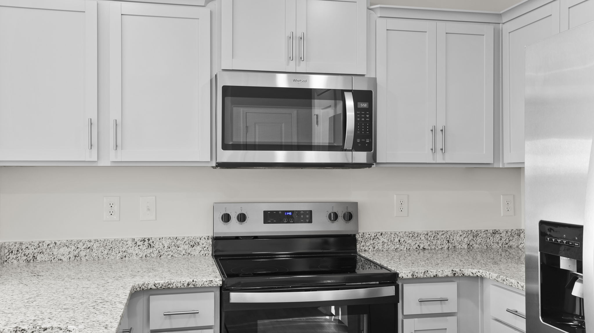 Stainless steel appliances.