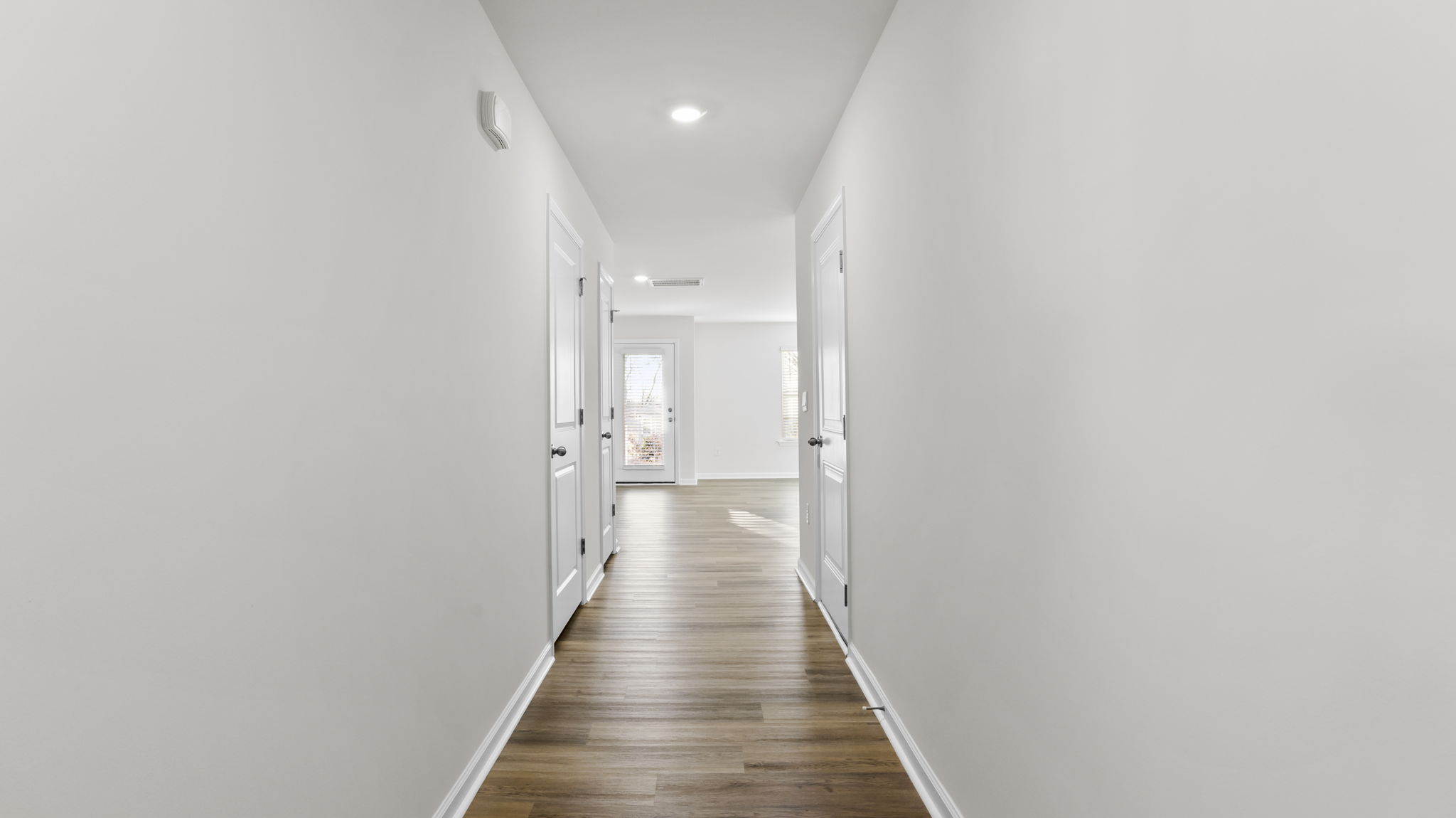 View of hallway to the living area.