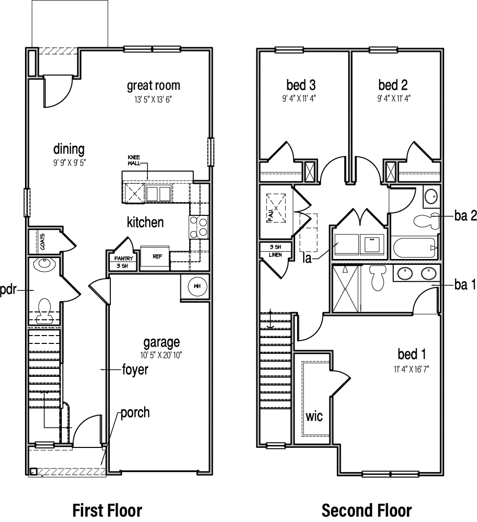 First floor floorplan.