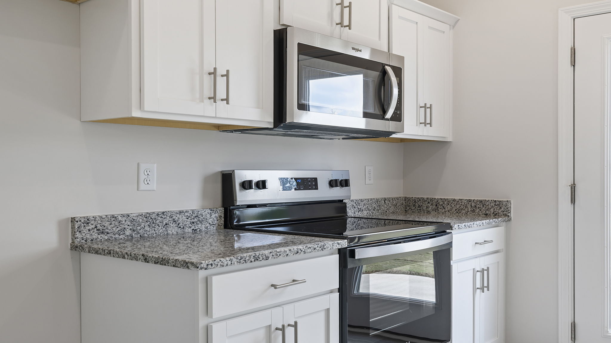 Stainless steel appliances.