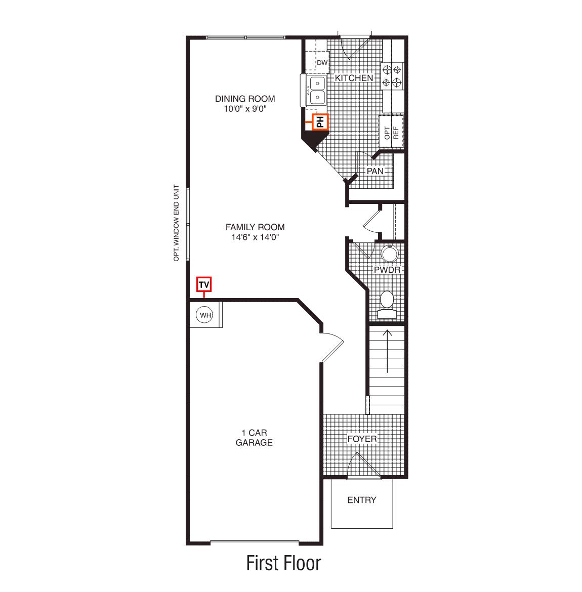 First floor floorplan.