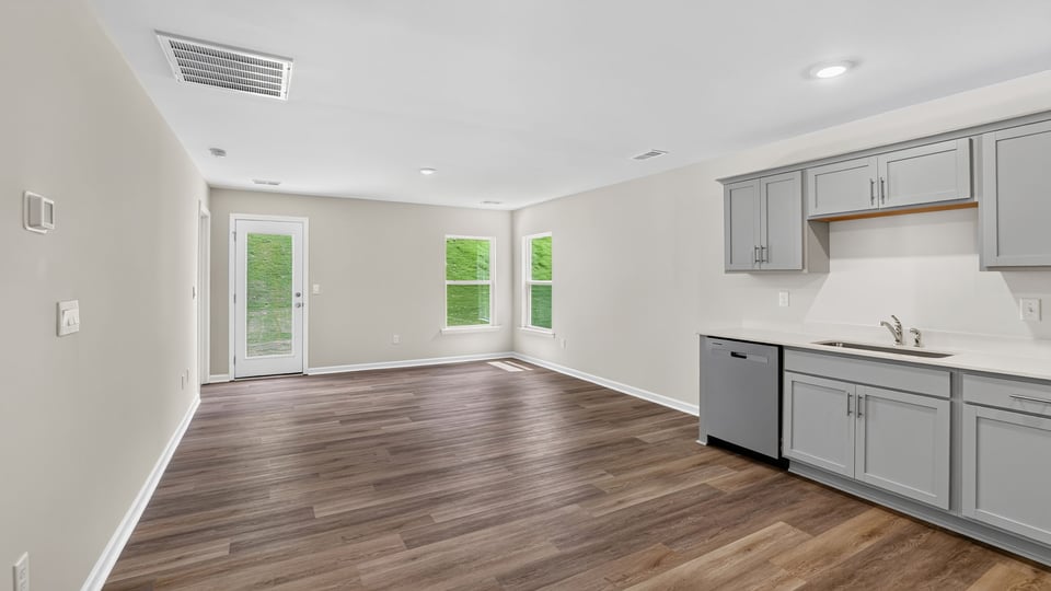 Living area with windows.