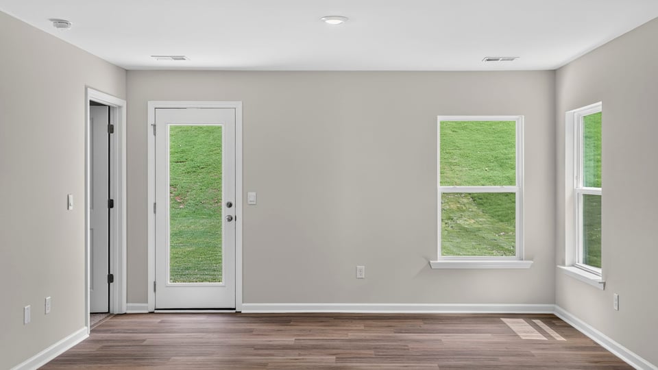 Living area with windows.