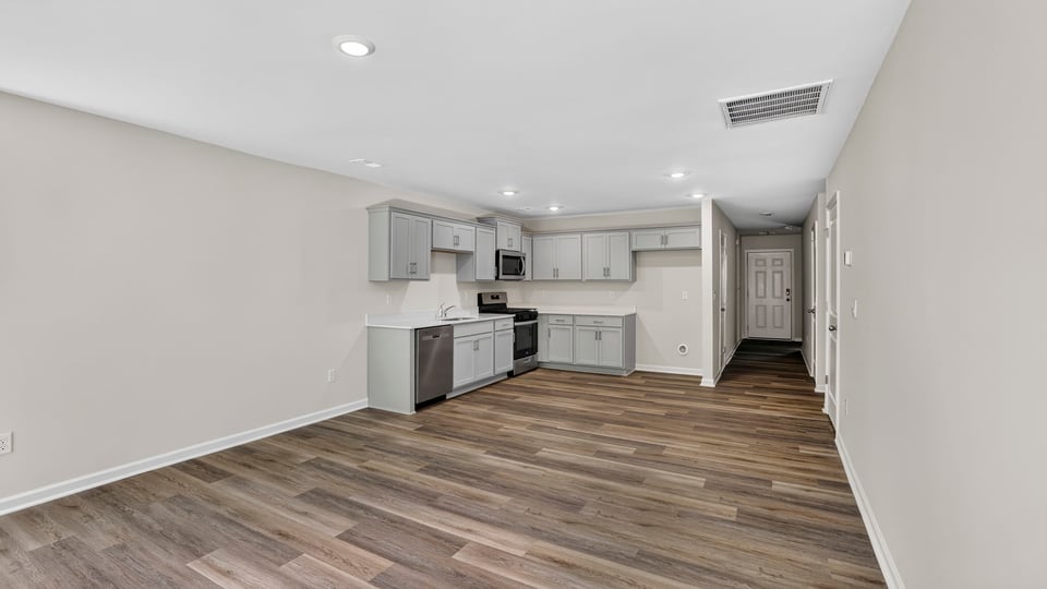 Living area with windows.