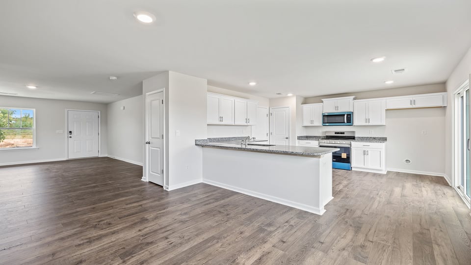 View of open floor plan.