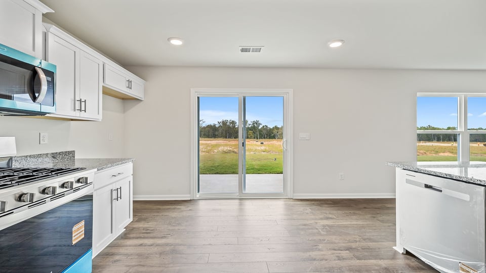 Open floorplan with lots of windows.