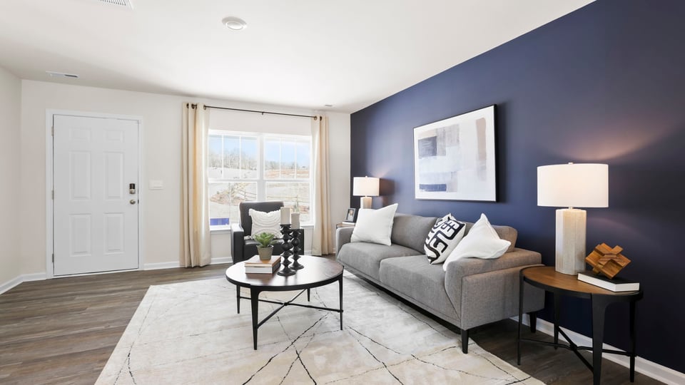 Living area with windows.