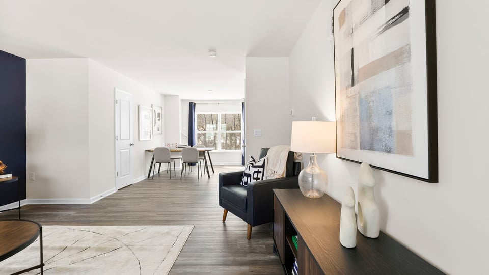 Living area with windows.