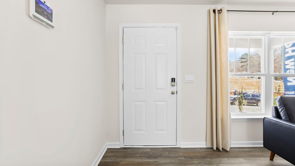 Living area with windows.