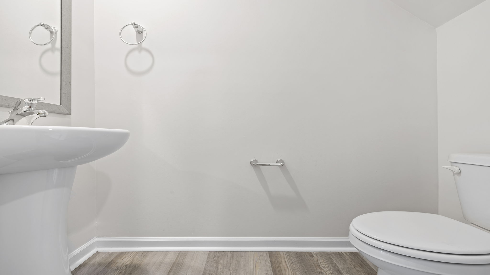 Half bath on the main level.