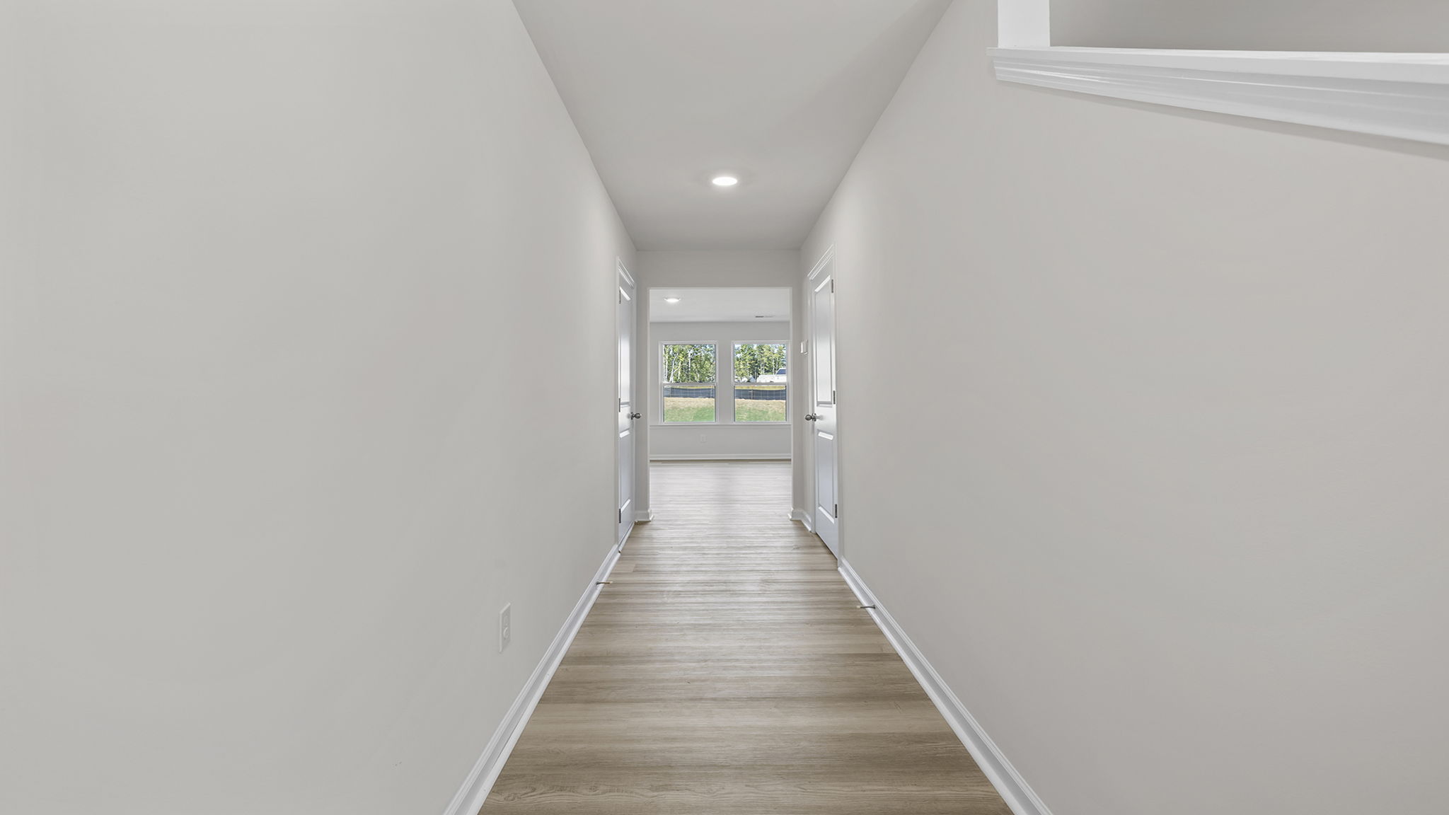 Hallway to the living area.