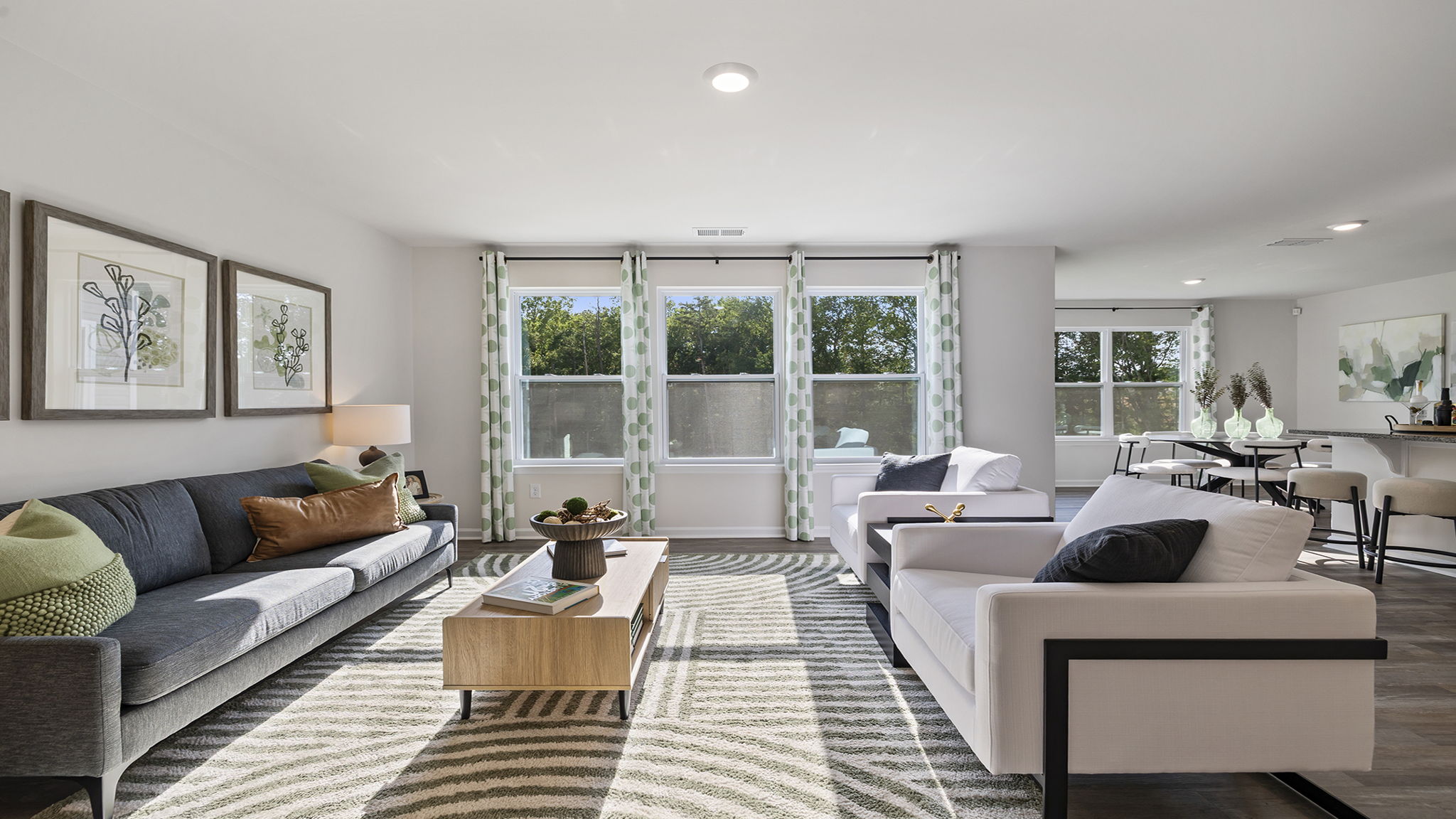Living room with windows.