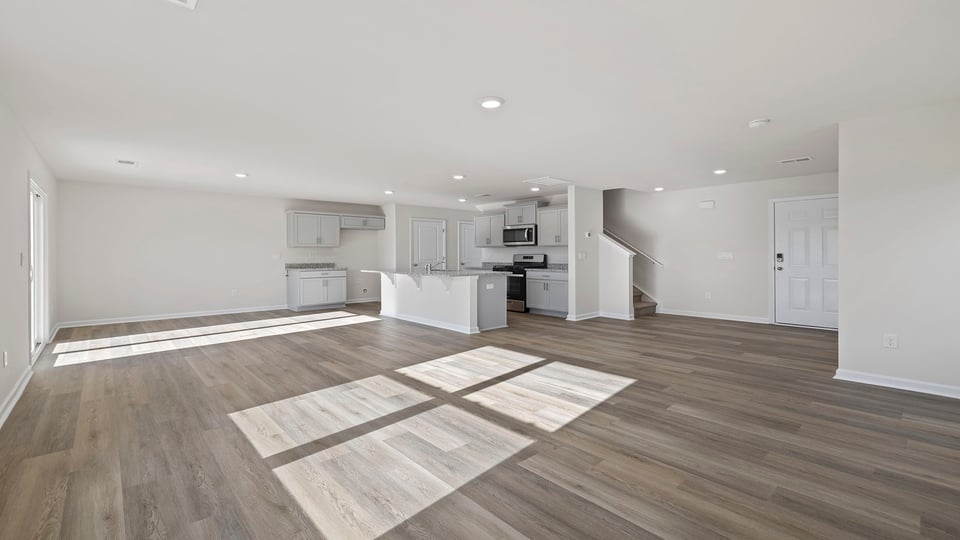 View of open floor plan.