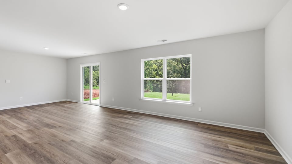 Living room with windows.
