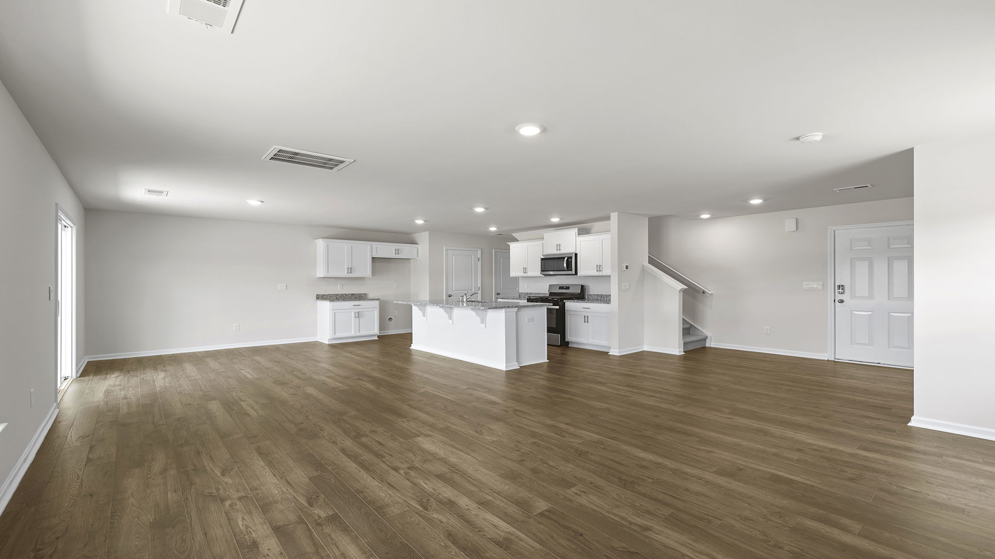 Living area with windows.