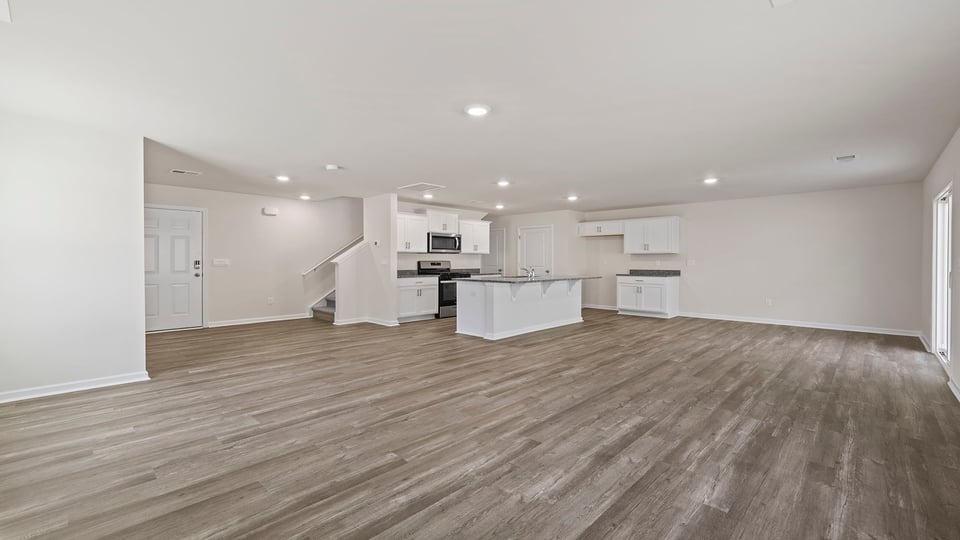 View of open floor plan.
