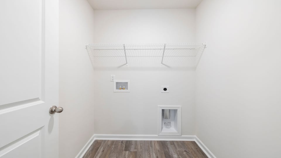 Walk-in laundry room.