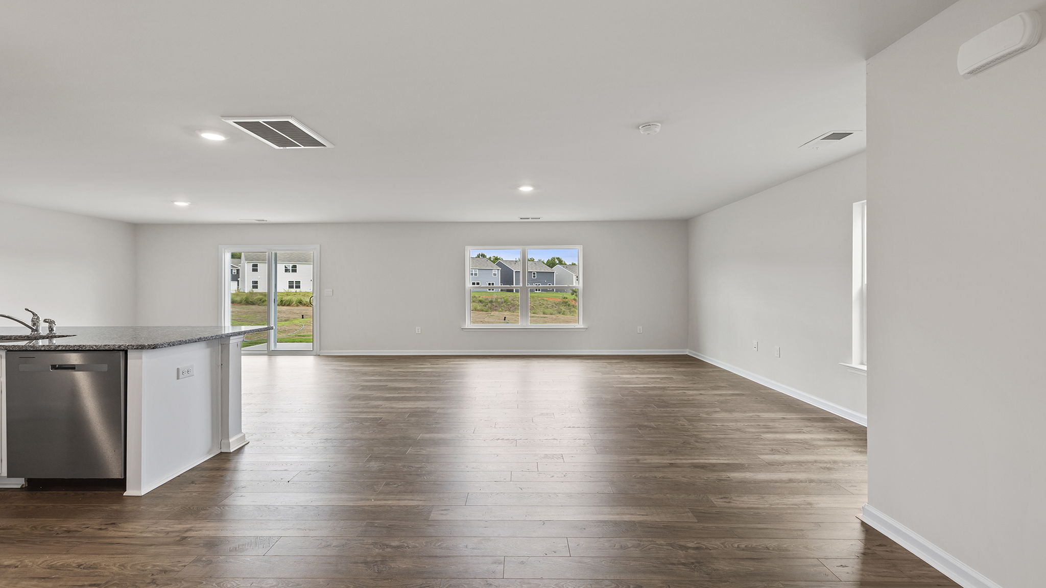 Living area with windows.