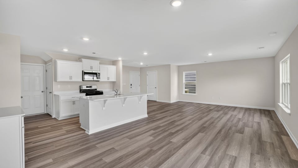 Living area with windows.