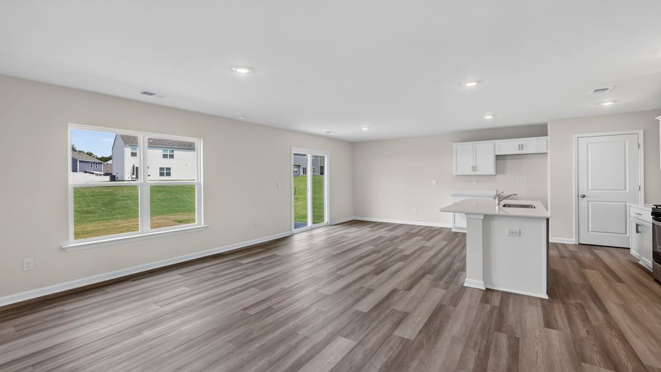 Living area with windows.