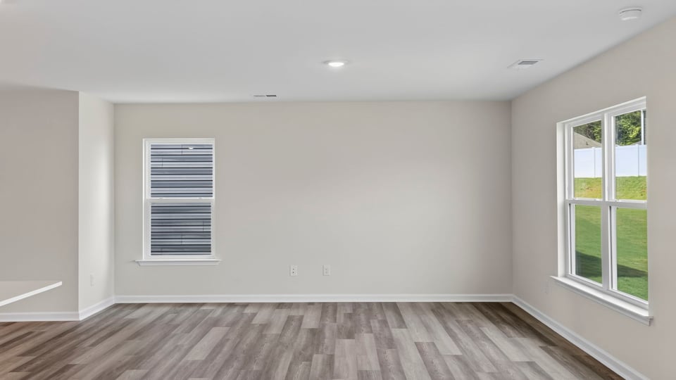 Living area with windows.