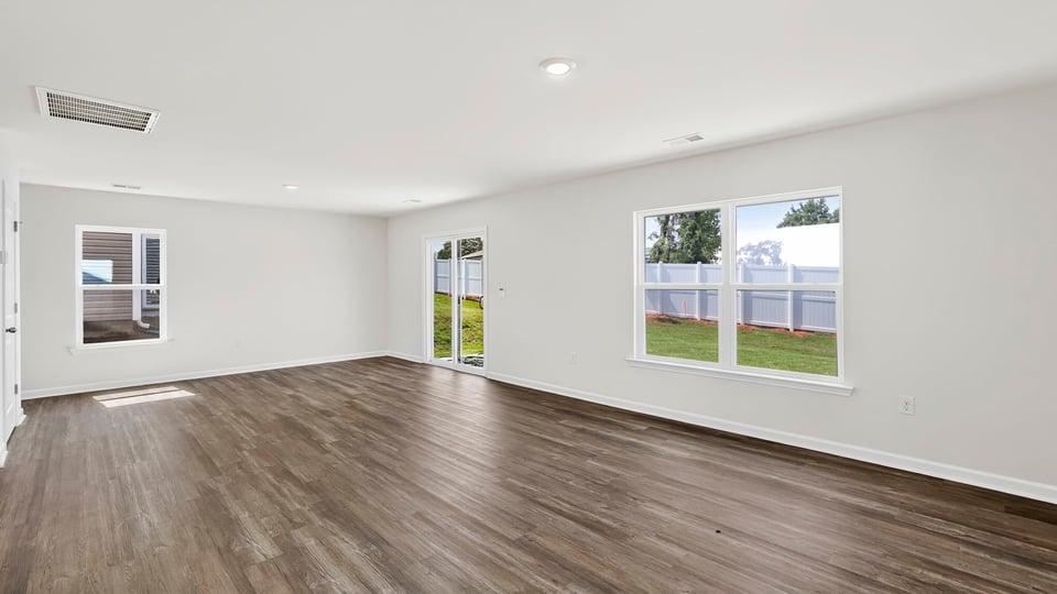 Living area with windows.