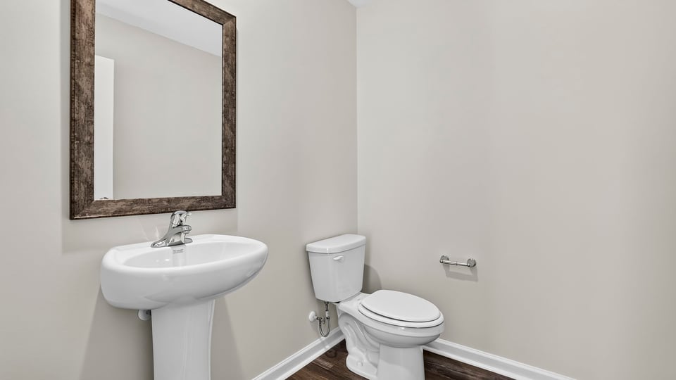 Half bathroom with sink.