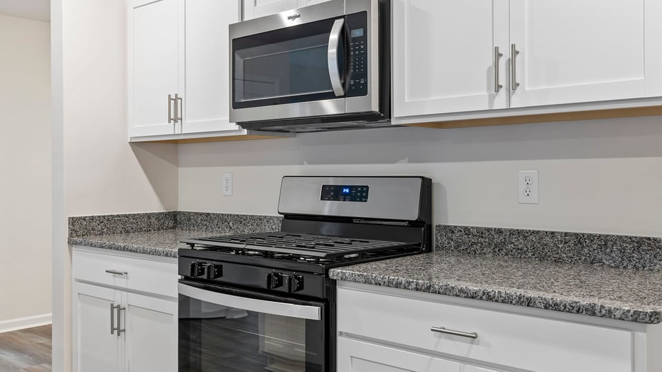 Stainless steel appliances.