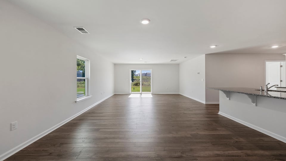 View of open floor plan.
