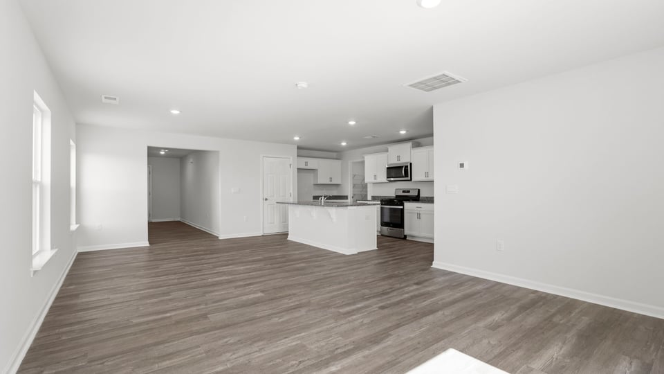 Living area with windows.