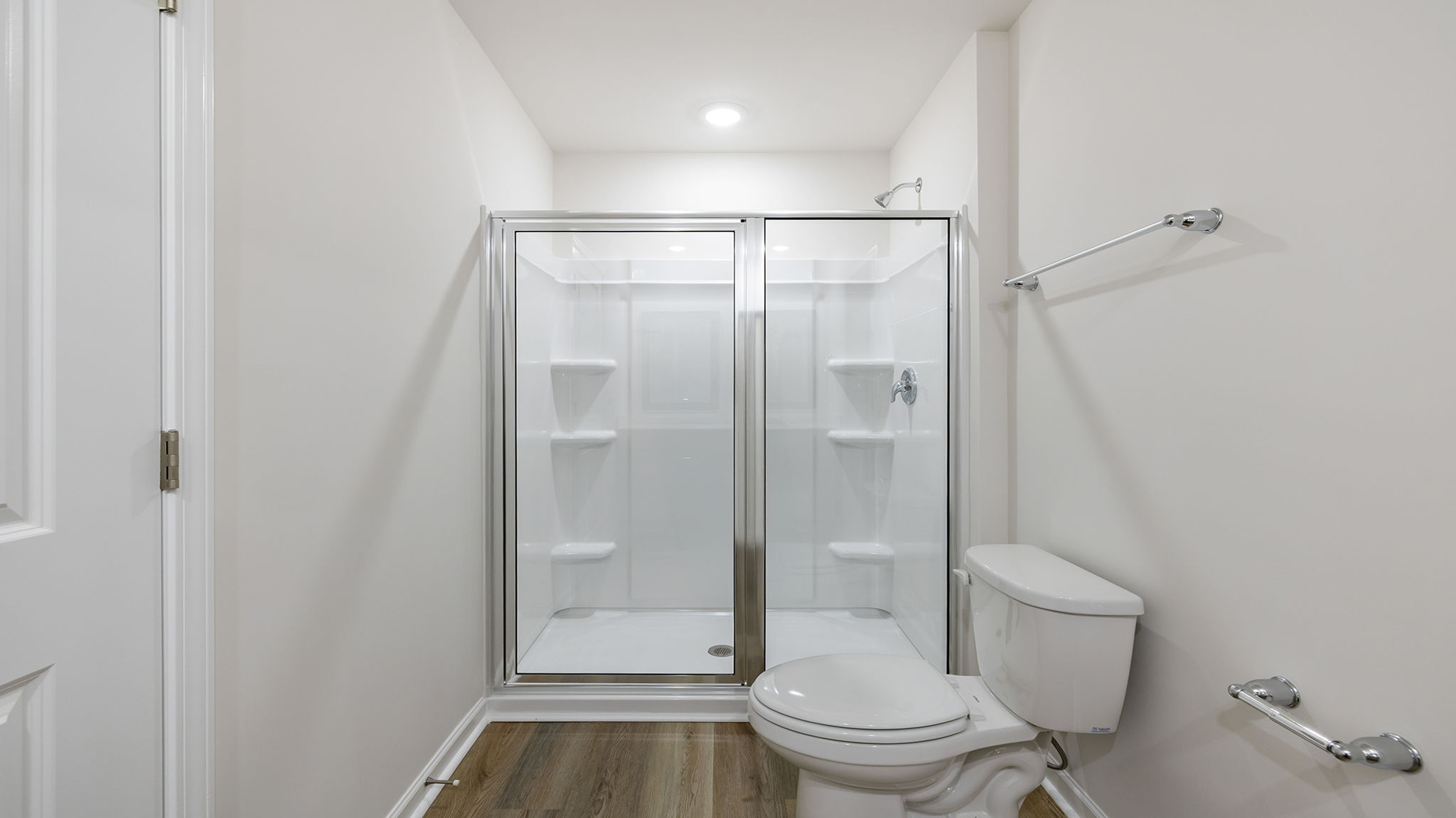 Primary bathroom walk-in shower.