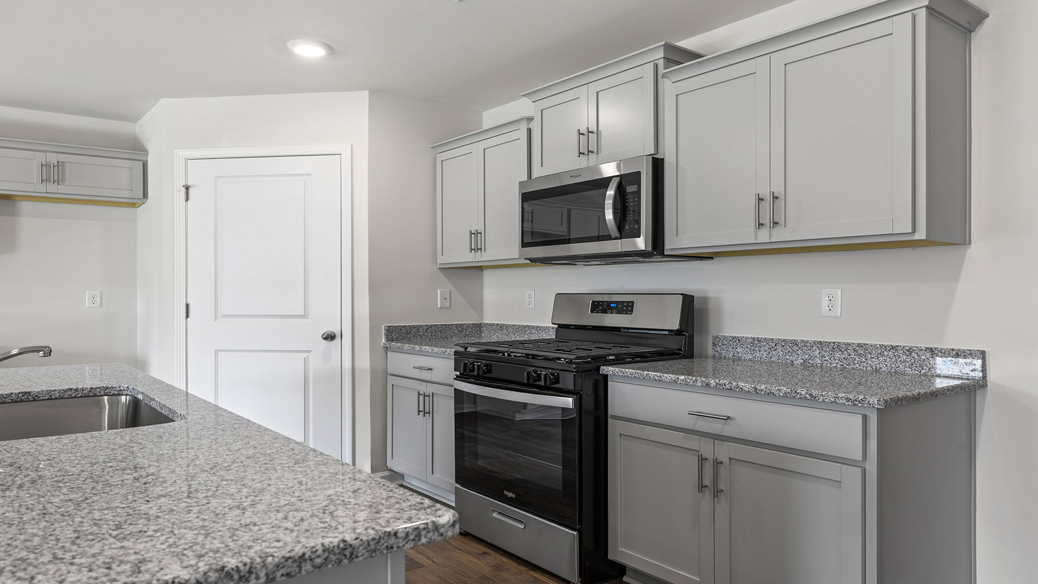 Stainless steel appliances.