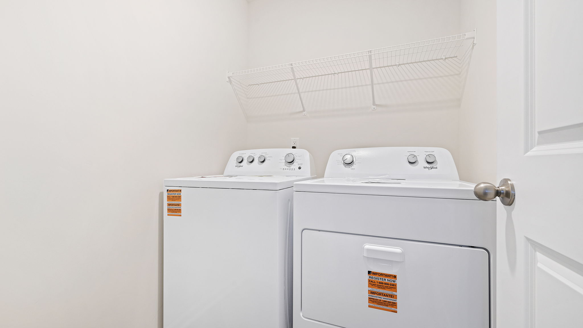 Walk-in laundry room.