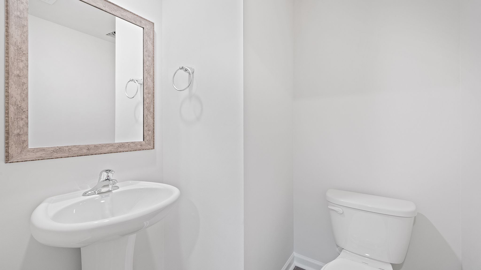 Half bath on the main level.