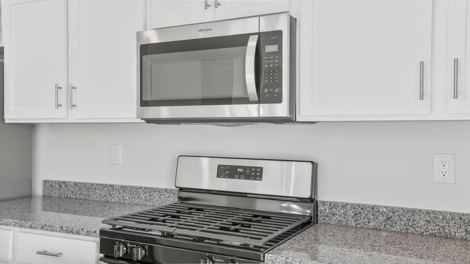 Stainless steel appliances.