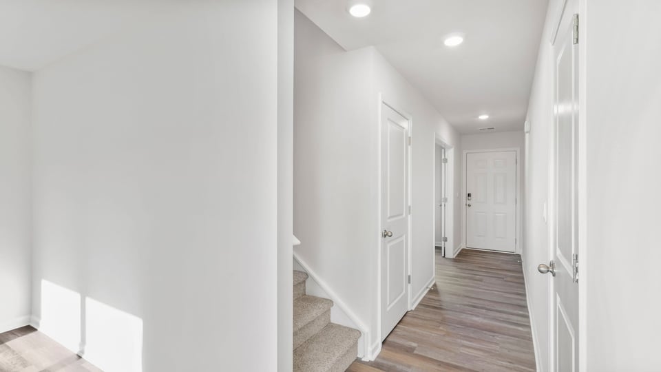 Upper level landing and hallway.